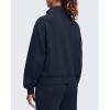 imageG4Free Smoofit Modal Soft Womens Zip Up Jackets Loose Fit Mock Neck Casual Tops with PocketsDark Navy