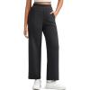 imageG4Free Smoofit Modal Soft 24quot26quot28quot Wide Leg Ankle Sweatpants for Women Elastic Waist 78 Length Golf Casual PantsBlack