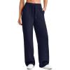 imageG4Free Smoofit Modal Soft Wide Leg Sweatpants for Women High Waist Drawstring Casual Lounge Pants with PocketsDark Navy