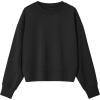 imageG4Free Smoofit Modal Soft Womens Sweatshirts Long Sleeve Crewneck Pullover Loose Fit Casual TopsBlack