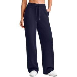 imageG4Free Smoofit Modal Soft Wide Leg Sweatpants for Women High Waist Drawstring Casual Lounge Pants with PocketsDark Navy