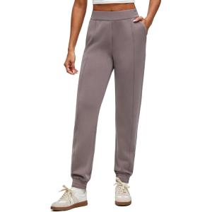 imageG4Free Smoofit Modal Soft Womens Joggers Track Pants Tapered Leg Casual Scrub Sweatpants with Side PocketsTaupe
