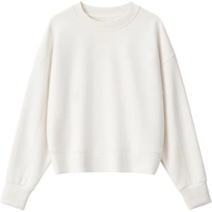 imageG4Free Smoofit Modal Soft Womens Sweatshirts Long Sleeve Crewneck Pullover Loose Fit Casual TopsIvory