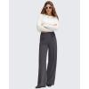 imageG4Free GOTO Womens Wide Leg Pants High Waisted Yoga Pants Casual Palazzo Trousers with PocketsDark Grey