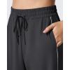 imageG4Free Womens Lightweight Track Pant with Pockets Wide Leg Jogging Sweatpants Drawstring Casual TrousersBlack