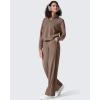 imageG4Free Womens Lightweight Track Pant with Pockets Wide Leg Jogging Sweatpants Drawstring Casual TrousersMocha Cream