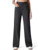 imageG4Free ShiftReady Womens Work Pants with Pockets Straight Leg Slack with Belt Loops Dress TrousersBlack