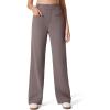 imageG4Free ShiftReady Womens Work Pants with Pockets Straight Leg Slack with Belt Loops Dress TrousersTaupe