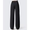 imageG4Free ShiftReady Womens Yoga Dress Pants with Pockets Wide Leg Business Casual Slacks High Waist Lounge TrousersBlack