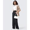 imageG4Free ShiftReady Womens Yoga Dress Pants with Pockets Wide Leg Business Casual Slacks High Waist Lounge TrousersBlack