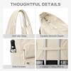 imageG4Free Tote Bag for Women Lightweight Work Bag with 15quot Laptop Pocket for Teacher Nurse Casual Shoulder Bag for Travel DailyBeige