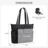 imageG4Free Tote Bag for Women Lightweight Work Bag with 15quot Laptop Pocket for Teacher Nurse Casual Shoulder Bag for Travel DailyBlack