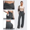 imageG4Free BareFeel High Stretch Wide Leg Yoga Pants for Women Side Pleated V Waist Casual Trousers with PocketsDark Gray