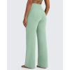 imageG4Free BareFeel High Stretch Yoga Pants Women Soft High Waisted Casual Wide Leg Pants with PocketsBean Green