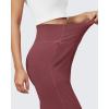 imageG4Free BareFeel High Stretch Yoga Pants Women Soft High Waisted Casual Wide Leg Pants with PocketsDark Burgundy