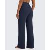 imageG4Free BareFeel High Stretch Yoga Pants Women Soft High Waisted Casual Wide Leg Pants with PocketsDark Navy