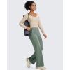 imageG4Free BareFeel High Stretch Yoga Pants Women Soft High Waisted Casual Wide Leg Pants with PocketsGray Sage
