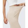 imageG4Free BareFeel High Stretch Yoga Pants Women Soft High Waisted Casual Wide Leg Pants with PocketsLight Khaki