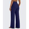 imageG4Free BareFeel High Stretch Yoga Pants Women Soft High Waisted Casual Wide Leg Pants with PocketsRoyal Blue