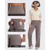 imageG4Free BareFeel High Stretch Yoga Pants Women Soft High Waisted Casual Wide Leg Pants with PocketsTaupe