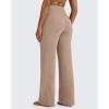 imageG4Free BareFeel High Stretch Yoga Pants Women Soft High Waisted Casual Wide Leg Pants with PocketsToffee