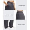 imageG4Free Flurrylux Womens Fleece Lined Straight Leg Sweatpants Cotton Warm Lounge Pants with PocketsDark Gray