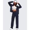 imageG4Free Smoofit Modal Soft Womens Full Zip Jackets Loose Fit Casual Hoodies Long Sleeve Tops with PocketsDark Navy
