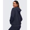 imageG4Free Smoofit Modal Soft Womens Full Zip Jackets Loose Fit Casual Hoodies Long Sleeve Tops with PocketsDark Navy