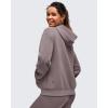 imageG4Free Smoofit Modal Soft Womens Full Zip Jackets Loose Fit Casual Hoodies Long Sleeve Tops with PocketsTaupe