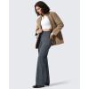 imageG4Free Women Fleece Lined Pants with Pockets Wide Leg Winter Thermal Work Trousers Dressy Casual PetiteRegularTallDeep Grey