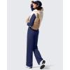 imageG4Free Women Fleece Lined Pants with Pockets Wide Leg Winter Thermal Work Trousers Dressy Casual PetiteRegularTallRoyal Blue