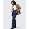 imageG4Free Women Fleece Lined Pants with Pockets Wide Leg Winter Thermal Work Trousers Dressy Casual PetiteRegularTallRoyal Blue