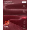 imageG4Free Women Fleece Lined Pants with Pockets Wide Leg Winter Thermal Work Trousers Dressy Casual PetiteRegularTallWine Red
