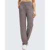 imageG4Free Womens Fleece Lined Straight Leg Pants Winter Thermal Work Trousers with PocketsTaupe