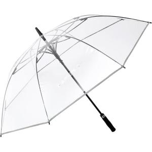 imageG4Free 62 Inch Clear Golf Umbrella Transparent Auto Open Large Stick Umbrella Oversized Windproof Waterproof with Sleeve for Women MenClearone pack