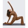 imageG4Free BareFeel Flare Yoga Pants Women High Waisted Bootcut Leggings with Pockets Dress Work Pant PetiteRegularTallDark Coffee