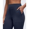 imageG4Free BareFeel Flare Yoga Pants Women High Waisted Bootcut Leggings with Pockets Dress Work Pant PetiteRegularTallDark Navy