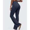 imageG4Free BareFeel Flare Yoga Pants Women High Waisted Bootcut Leggings with Pockets Dress Work Pant PetiteRegularTallDark Navy
