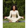 imageG4Free BareFeel Long Sleeve Workout Tops for Women Slim Athletic Gym Yoga Shirt Cropped Basic Tight ShirtKhaki