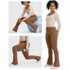 imageG4Free BareFeel Yoga Pants Women High Waisted Flare Leggings Soft Bootcut Wide Leg Flared Pants 29quot31quot33quotCoffee