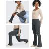 imageG4Free BareFeel Yoga Pants Women High Waisted Flare Leggings Soft Bootcut Wide Leg Flared Pants 29quot31quot33quotDark Grey