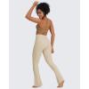 imageG4Free BareFeel Yoga Pants Women High Waisted Flare Leggings Soft Bootcut Wide Leg Flared Pants 29quot31quot33quotKhaki