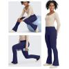 imageG4Free BareFeel Yoga Pants Women High Waisted Flare Leggings Soft Bootcut Wide Leg Flared Pants 29quot31quot33quotNavy