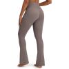 imageG4Free BareFeel Yoga Pants Women High Waisted Flare Leggings Soft Bootcut Wide Leg Flared Pants 29quot31quot33quotTaupe