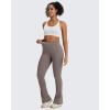 imageG4Free BareFeel Yoga Pants Women High Waisted Flare Leggings Soft Bootcut Wide Leg Flared Pants 29quot31quot33quotTaupe