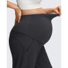 imageG4Free EverGoing Maternity Pants Stretchy Workout Lounge Pants Over The Belly Pregnancy Joggers with PocketsBlack