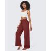 imageG4Free EverGoing Wide Leg Pants for Women Yoga Pants High Waist Sweatpants with Pockets Stretch Lounge Pants Comfy WorkoutDark Burgundy