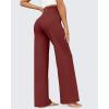 imageG4Free EverGoing Wide Leg Pants for Women Yoga Pants High Waist Sweatpants with Pockets Stretch Lounge Pants Comfy WorkoutDark Burgundy
