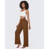imageG4Free EverGoing Wide Leg Pants for Women Yoga Pants High Waist Sweatpants with Pockets Stretch Lounge Pants Comfy WorkoutDark Coffee