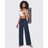 imageG4Free EverGoing Wide Leg Pants for Women Yoga Pants High Waist Sweatpants with Pockets Stretch Lounge Pants Comfy WorkoutDark Navy
